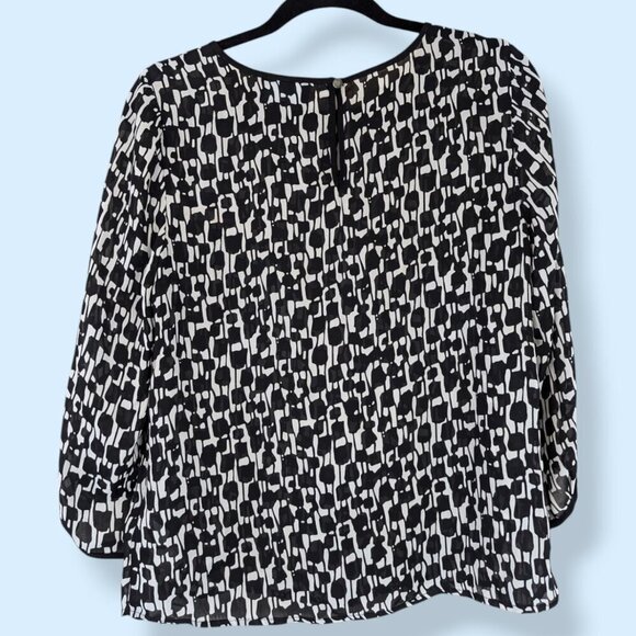 Vintage Cynthia Rowley Sheer Blouse - Picture 6 of 8